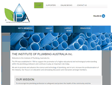 Tablet Screenshot of plumbing.org.au